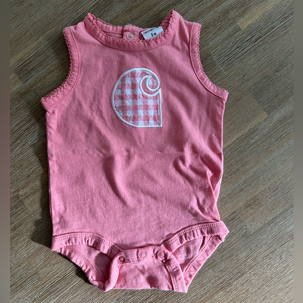 Carhartt | Gingham Logo Sleeveless Bodysuit | 3m